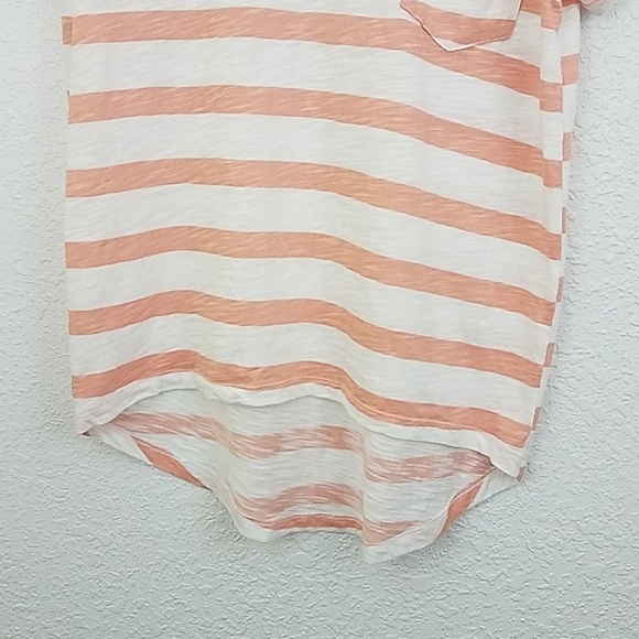 american rag small tshirt striped pocket roll hem - Picture 4 of 5